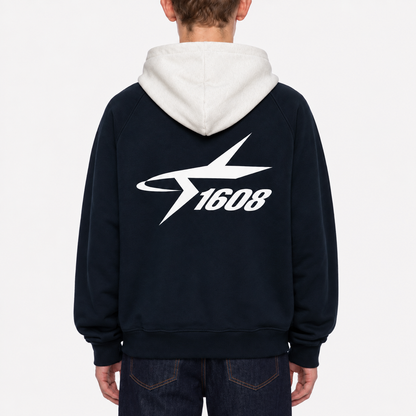 HOODIE “ÉTOILE 1608” — MARINE